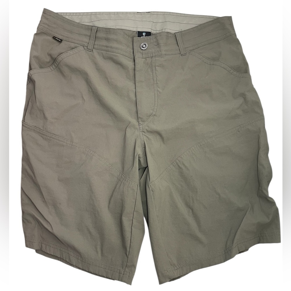 KUHL Renegade Tan Hiking Outdoor Shorts Size 38  (flaw)